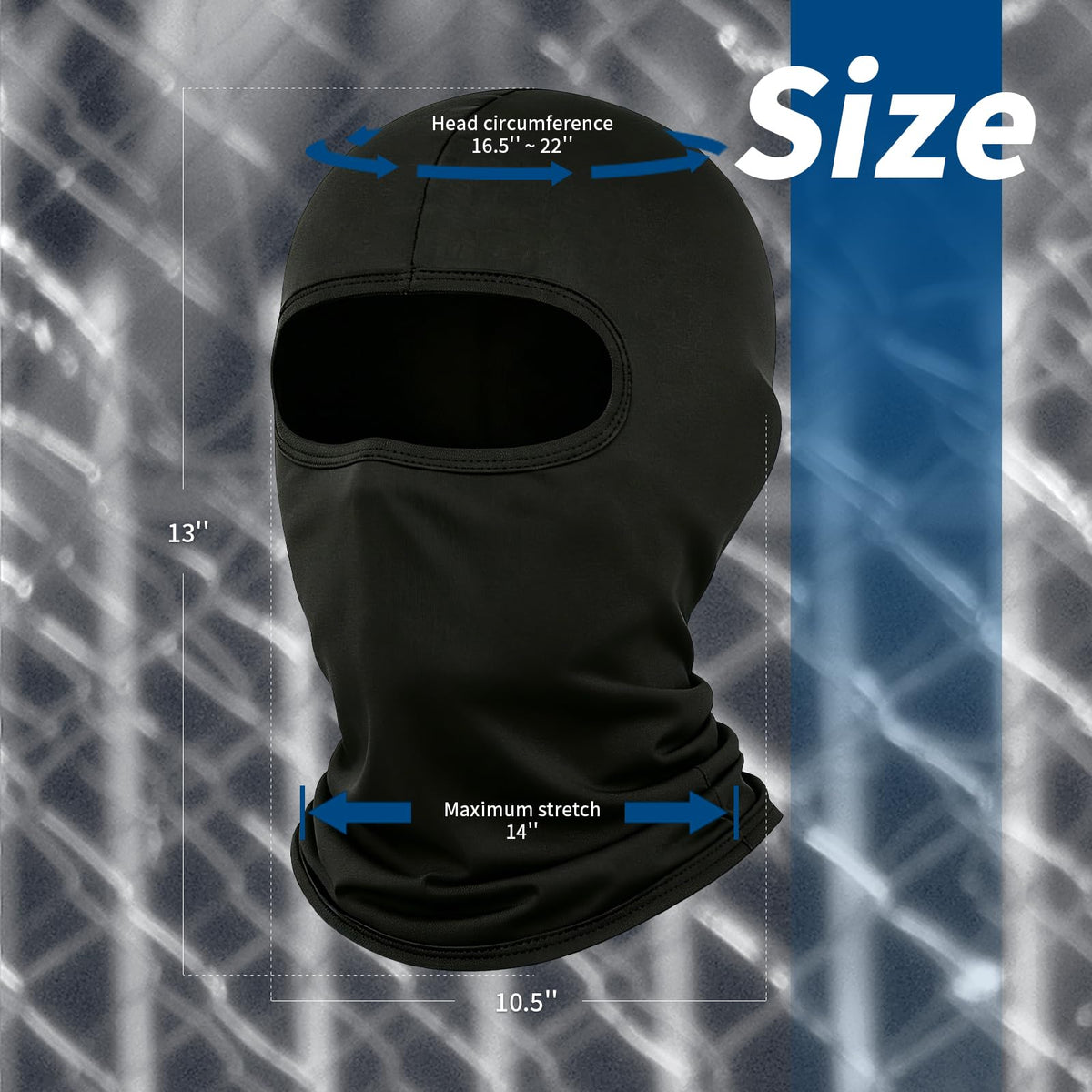 LONGKING Balaclava Ski Face Mask, UV Protector Windproof Lightweight Neck Warmer Motorcycle Cycling, Skiing, Snowboarding for Men/Women
