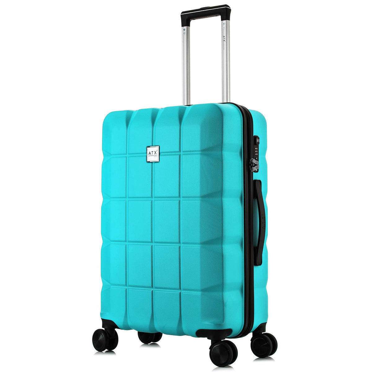 ATX 28 Inch Suitcase Large 110L – Lightweight Hard Shell Checked Luggage, 4 Wheels, TSA Lock, 30KG Capacity, Black