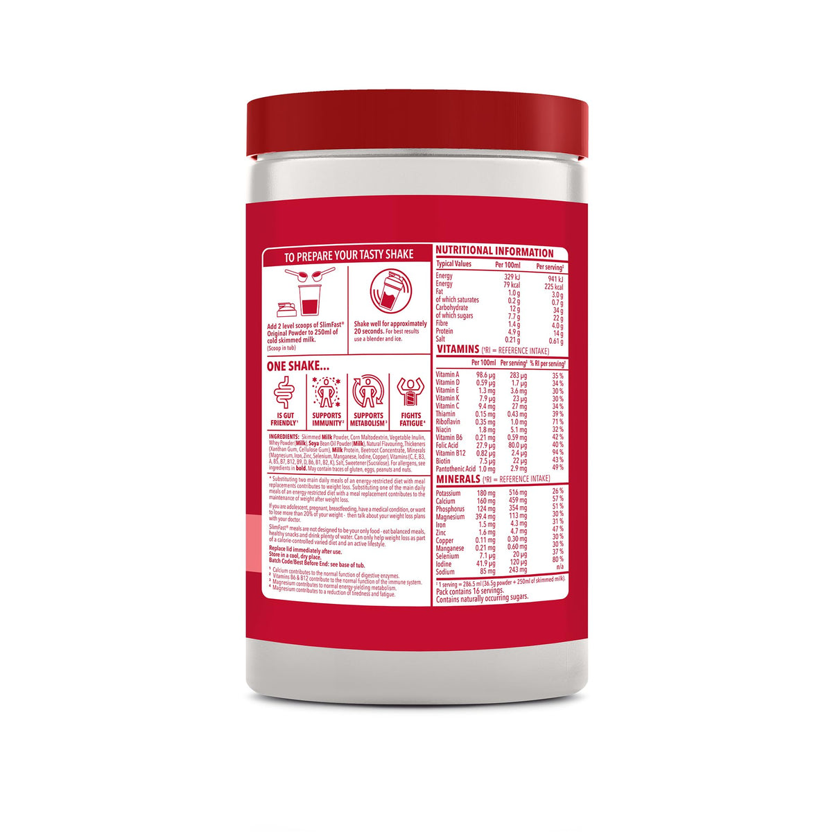 SlimFast • Meal Replacement Powder • Caramelised Biscuit Flavour • 584g
