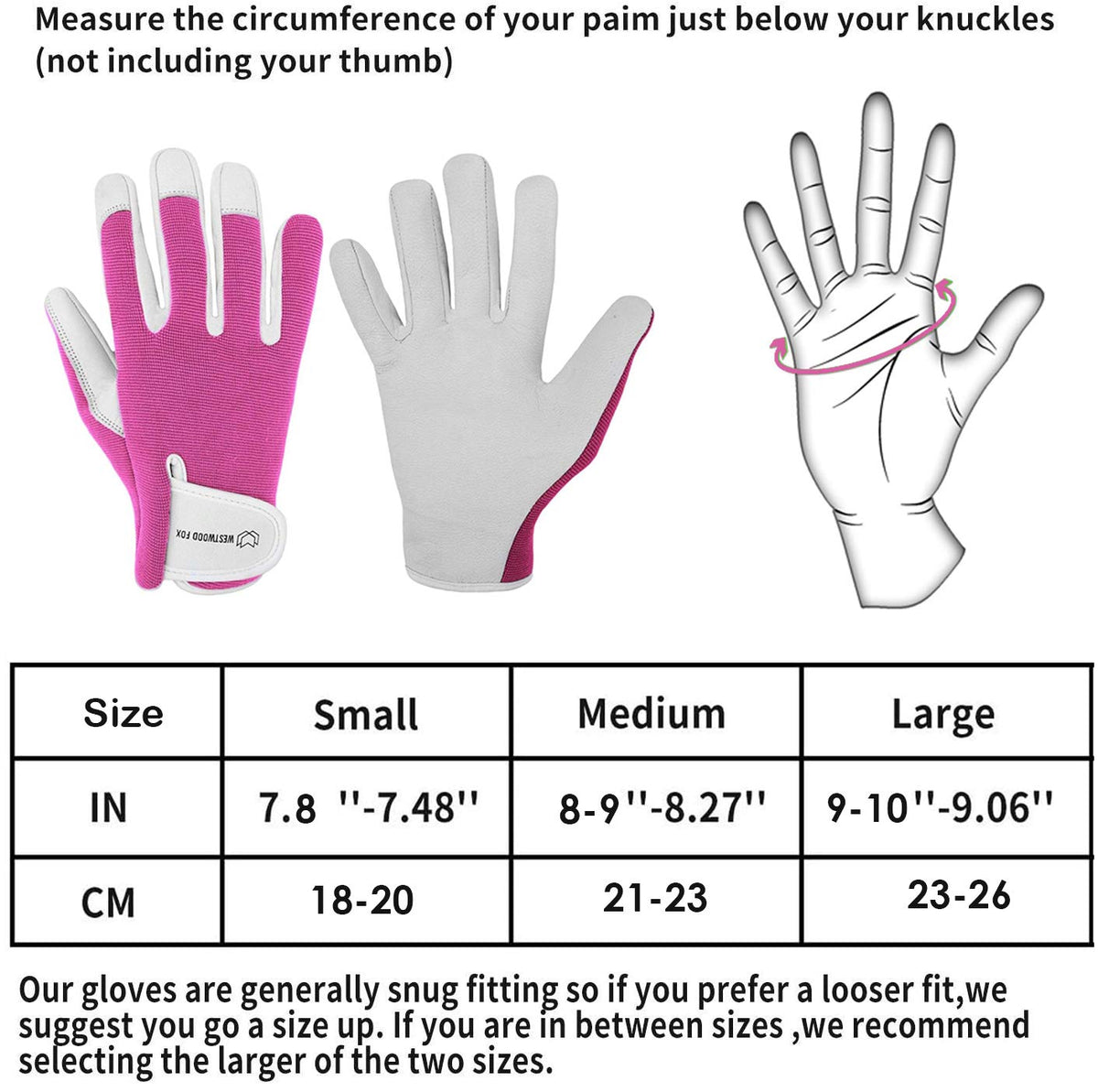 WESTWOOD FOX Ladies/Mens Leather Gardening Gloves Thorn Proof Rigger Garden work gloves, Safety Working Gloves, Premium Quality (Orange, S)