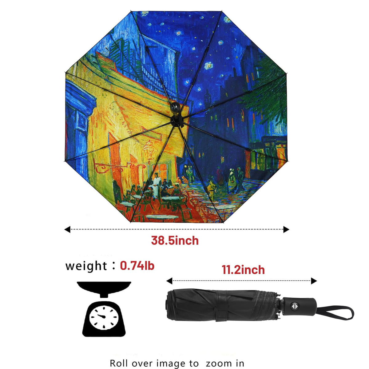 SY COMPACT Travel Umbrella Windproof Automatic Unbreakable UV Protection