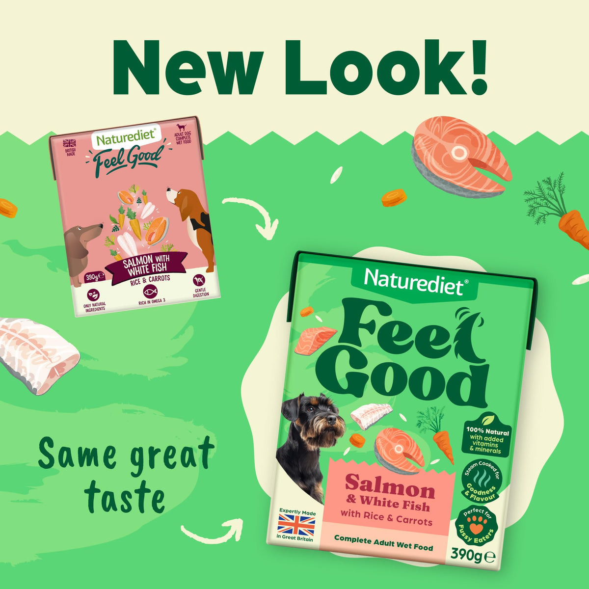 Naturediet Feel Good Wet Dog Food Selection Pack, 390g x 16 Cartons