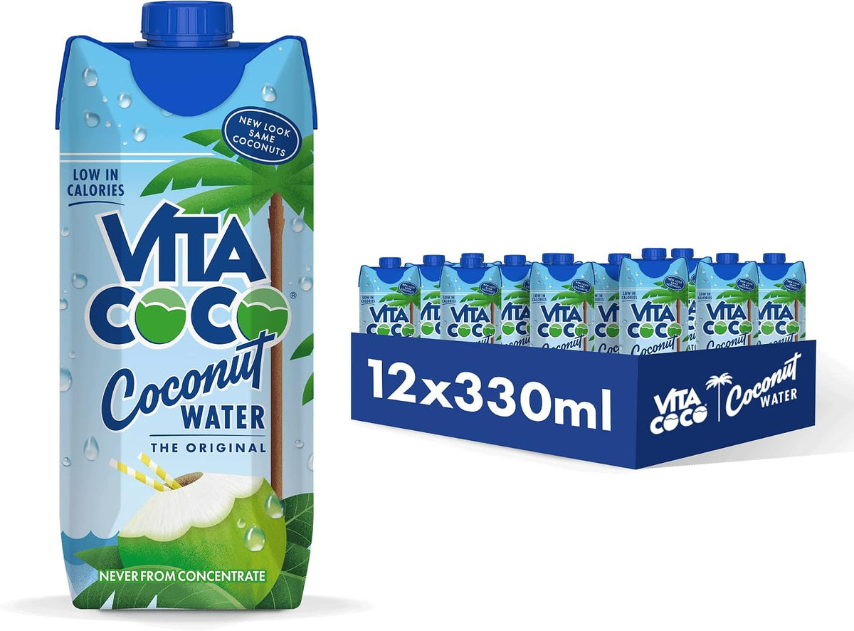 Vita Coco Original Coconut Water Multipack - 12x330ml - Rich in Vitamin C