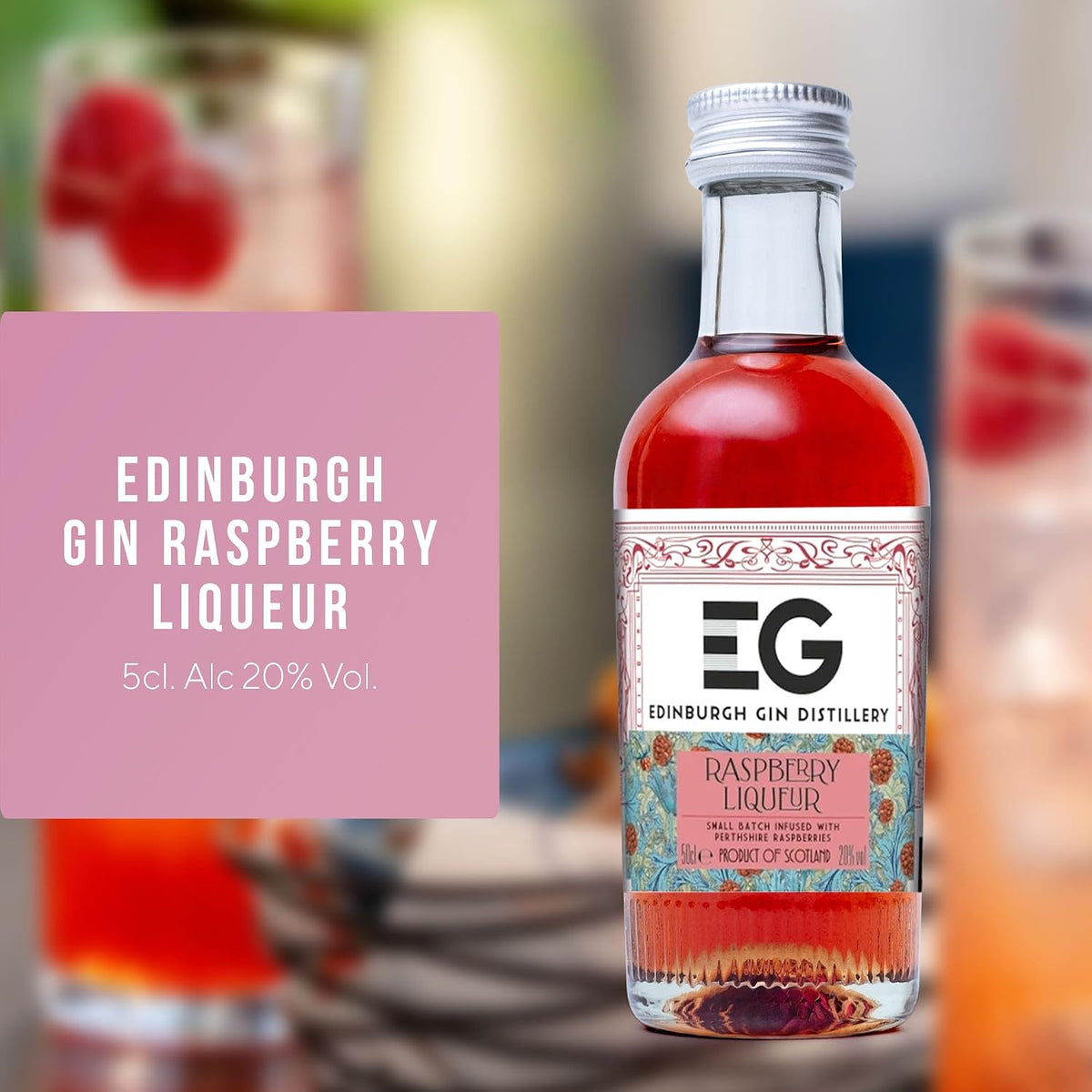 Pink Gin Gift Set, Beefeater, Gordon's, Edinburgh, Dockyard, 4 x 5 cl