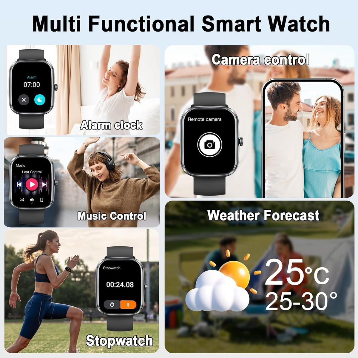 Motast Smart Watch, Fitness Tracker 1.69'' HD for Men Women, Step Counter