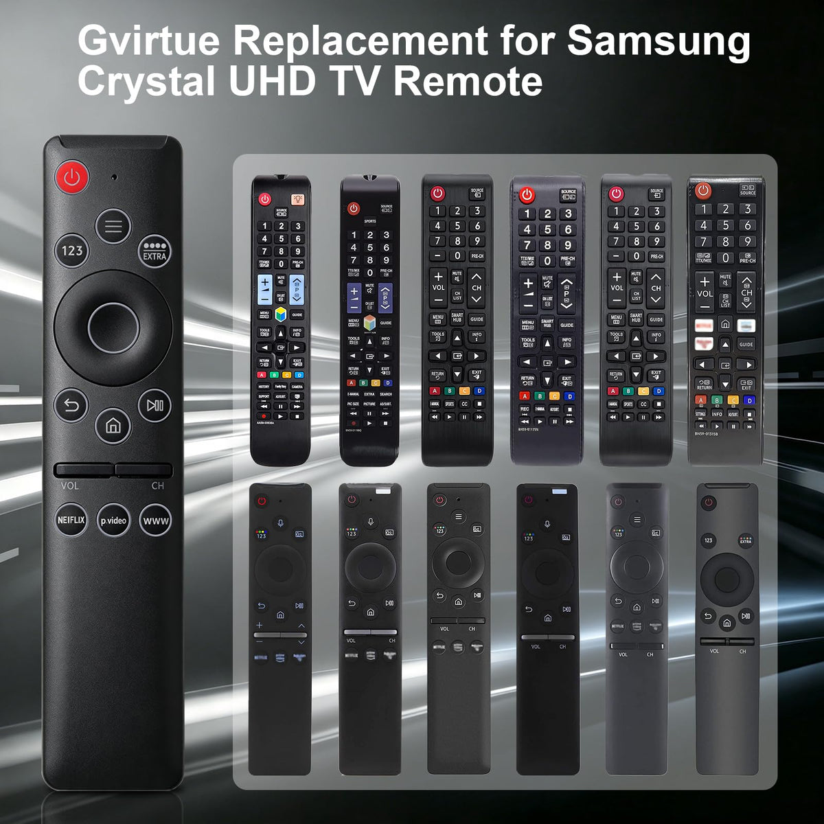 for-LG-Magic-Remote, Gvirtue Solar Voice Remote Control for-LG-Smart TV