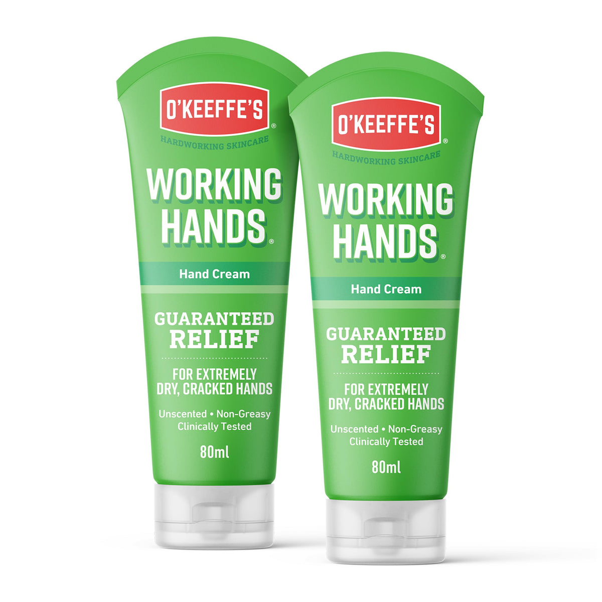 O'Keeffe's Working Hands, 96 g Jar 2 Pack - Hand Cream for Extremely Dry, Cracked Hands | Instantly Increases Moisture Content, Forms a Protective Layer and Prevents Moisture Loss
