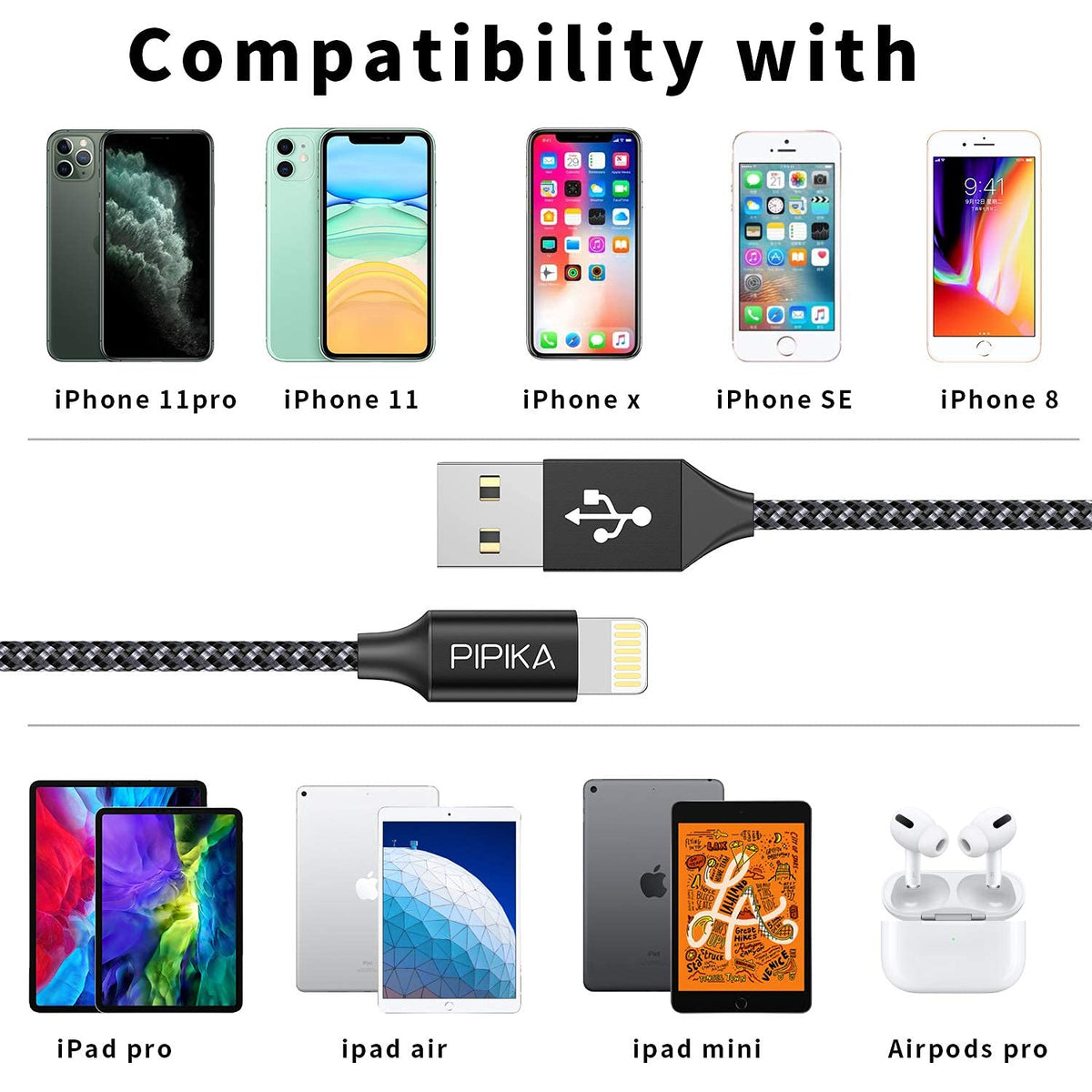 iphone Charger Cable 3M 2Pack [Apple Mfi Certified] Fast Charger iphone Apple power Delivery Charging Cord For iphone14/13/12/12promax/12mini/11/11pro/xs/max/xr/x/8/8plus/ipad