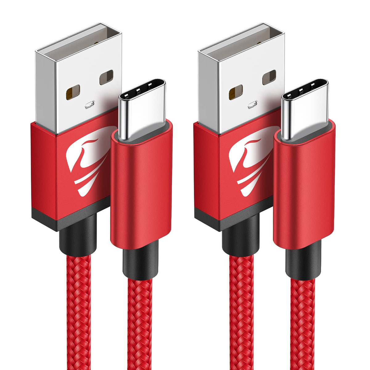 Yosou USB C Charger Cable 2M 2Pack USB A to USB C Type C Charger Fast Charging 3A Lead Braided for Samsung Galaxy S22 S21 S20,Pixel 8 7 6,PS5,Switch