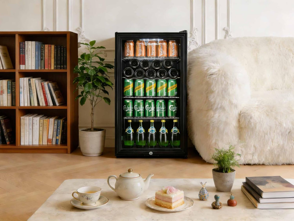 Subcold Super85 LED Beer Fridge | 80 Cans + 5 Bottles | 0-18°C | Glass Door