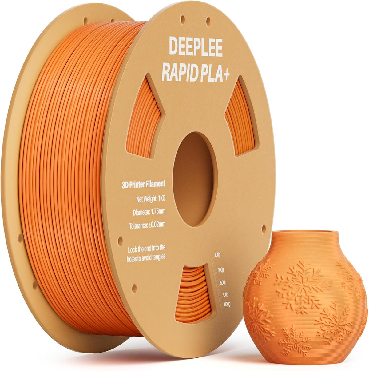 DEEPLEE Rapid PLA Plus Filament 1.75mm Orange 1kg