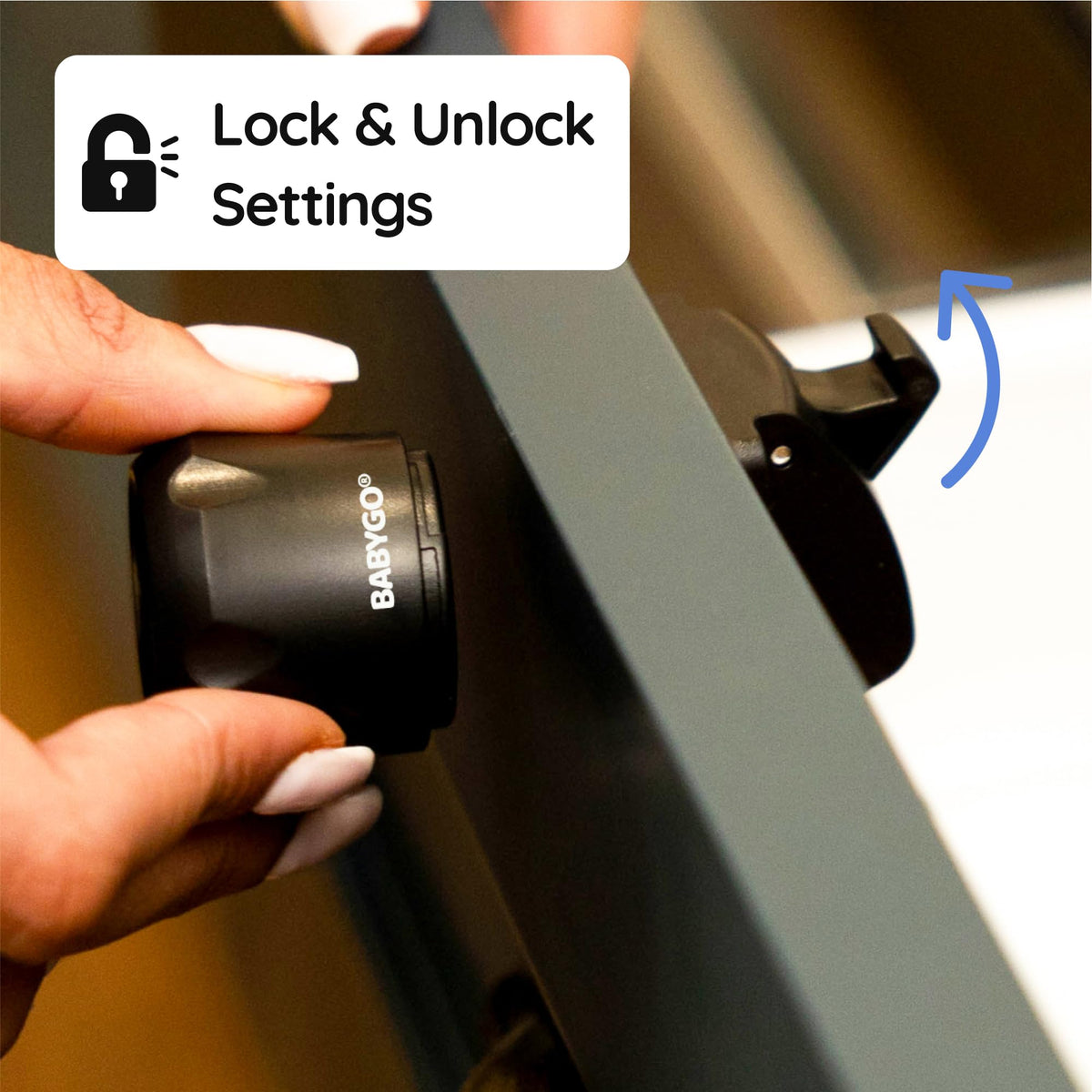 BABYGO® Magnetic Kitchen Cupboard Locks, Child Safety, 10 Locks, 2 Keys