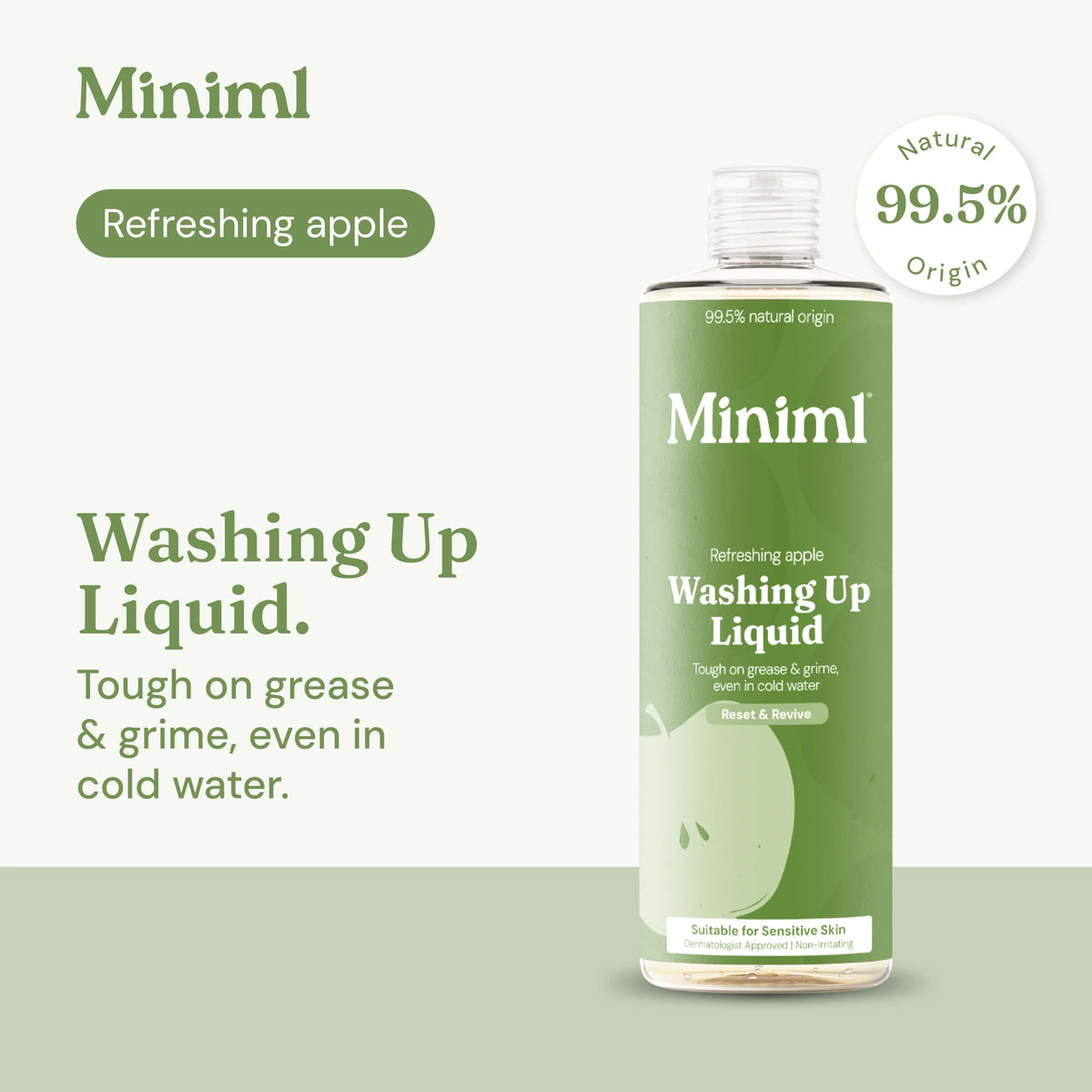 Miniml Eco Washing Up Liquid 5L Refill – Wild Rhubarb & Lemon
