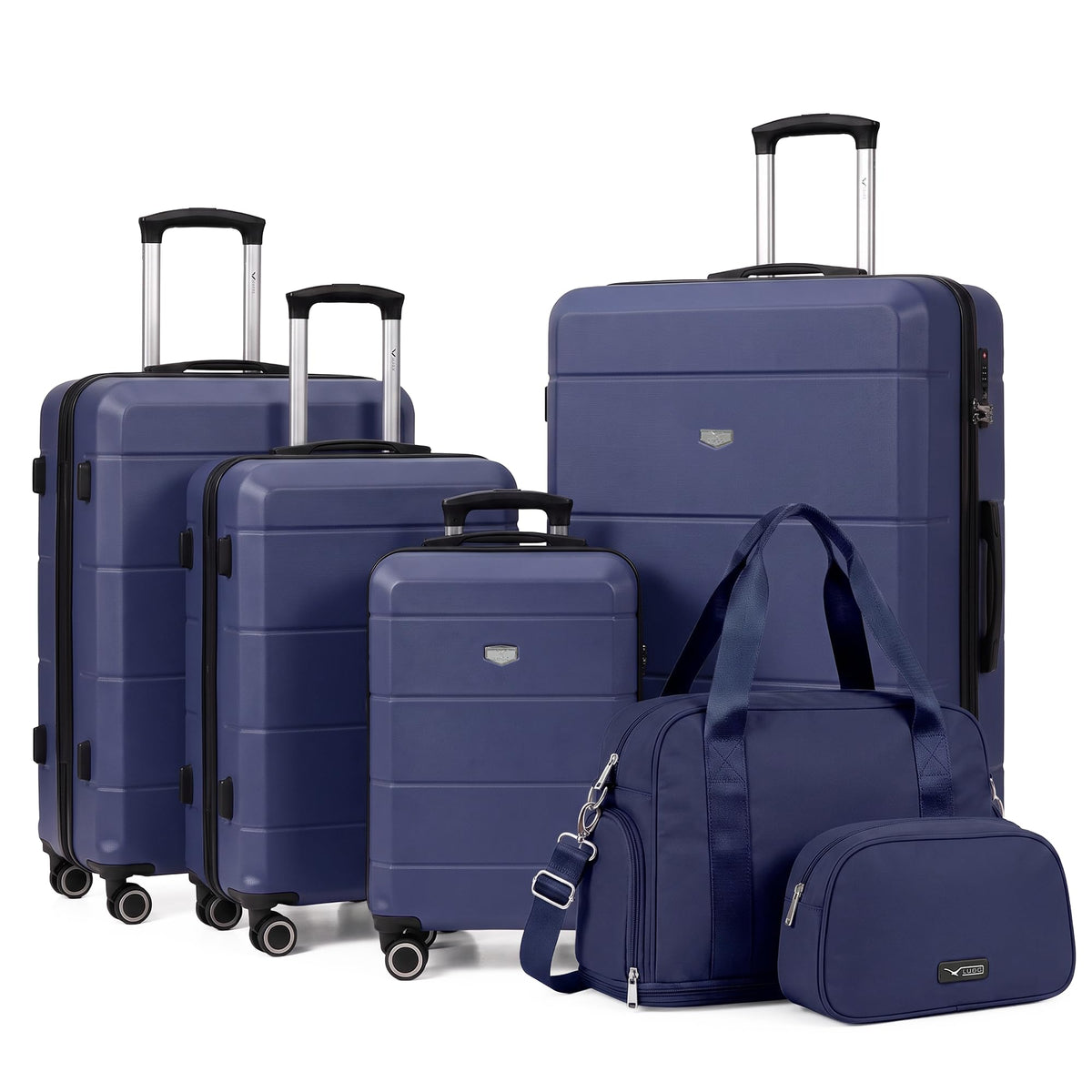 LUGG Jetset 40cm Suitcase 40x30x20cm, Ryanair Compatible Underseat Size, Hard Shell ABS, Spinner with Removable Wheels, Lightweight Travel Luggage, 1 Year Warranty