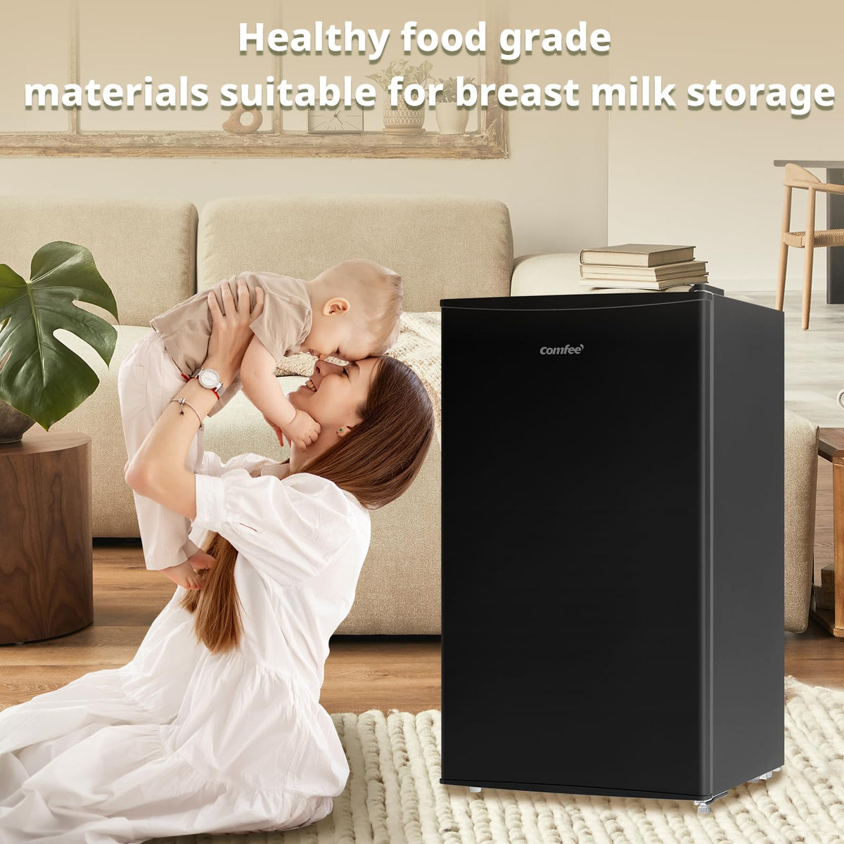 COMFEE' 60L Under Counter Freezer, 4-Star Freezing, RCU60WH2(E)