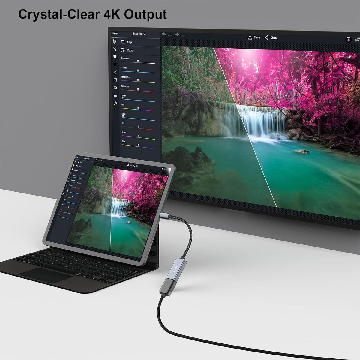 USB C to HDMI Adapter, BENFEI USB Type-C to HDMI Adapter [Thunderbolt 3/4 Compatible] with iPhone 15 series, MacBook Pro/Air 2023, iPad Pro, iMac, S23, XPS 17, Surface Book 3 and More