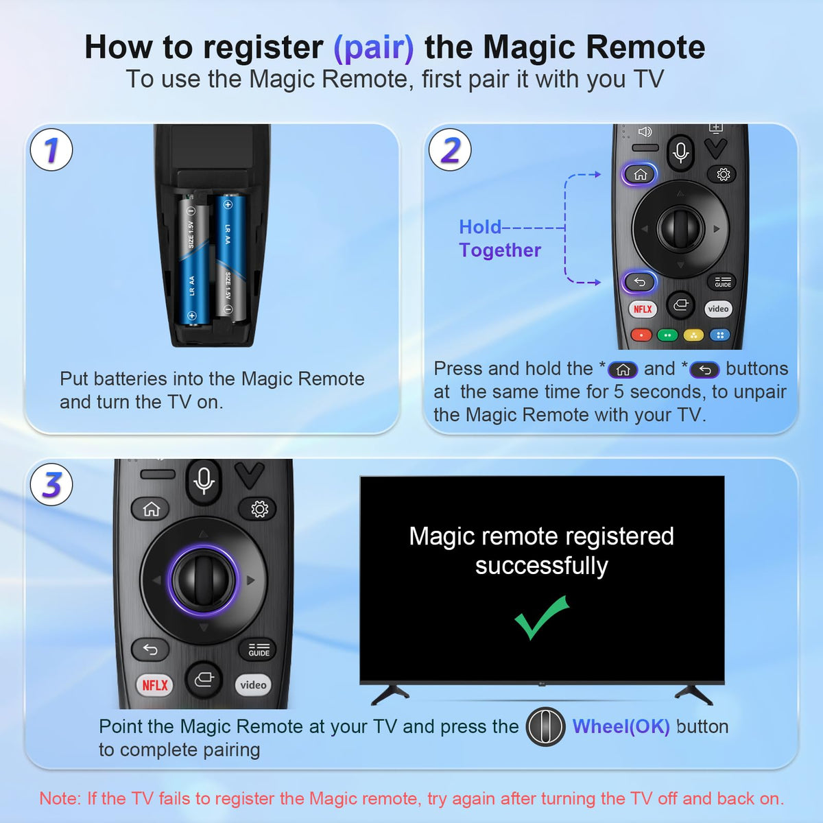 Universal for Samsung TV Remote Replacement【2 Pack】