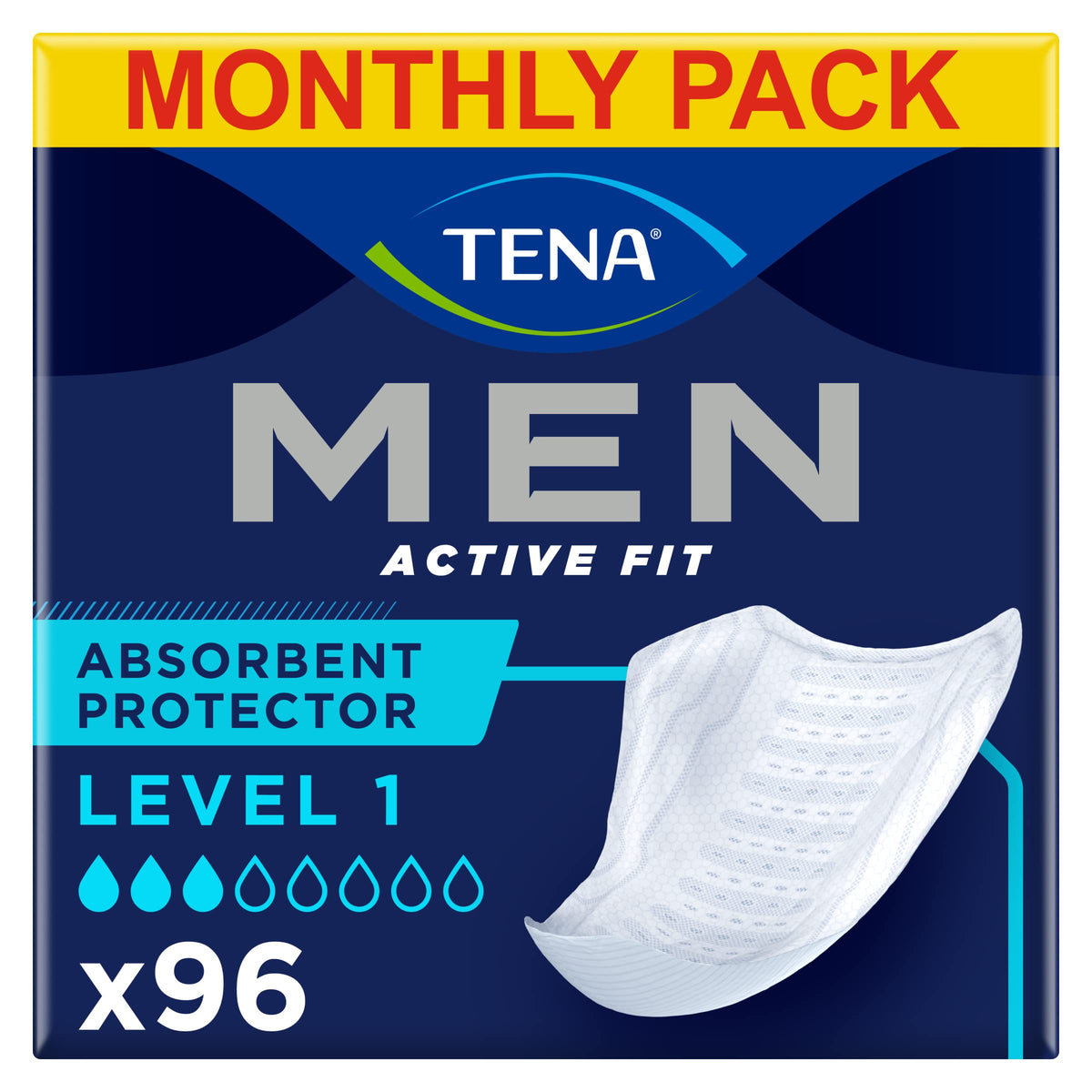 TENA Men Protective Underwear, Large, Level 4 for Heavy Bladder Weakness x 40