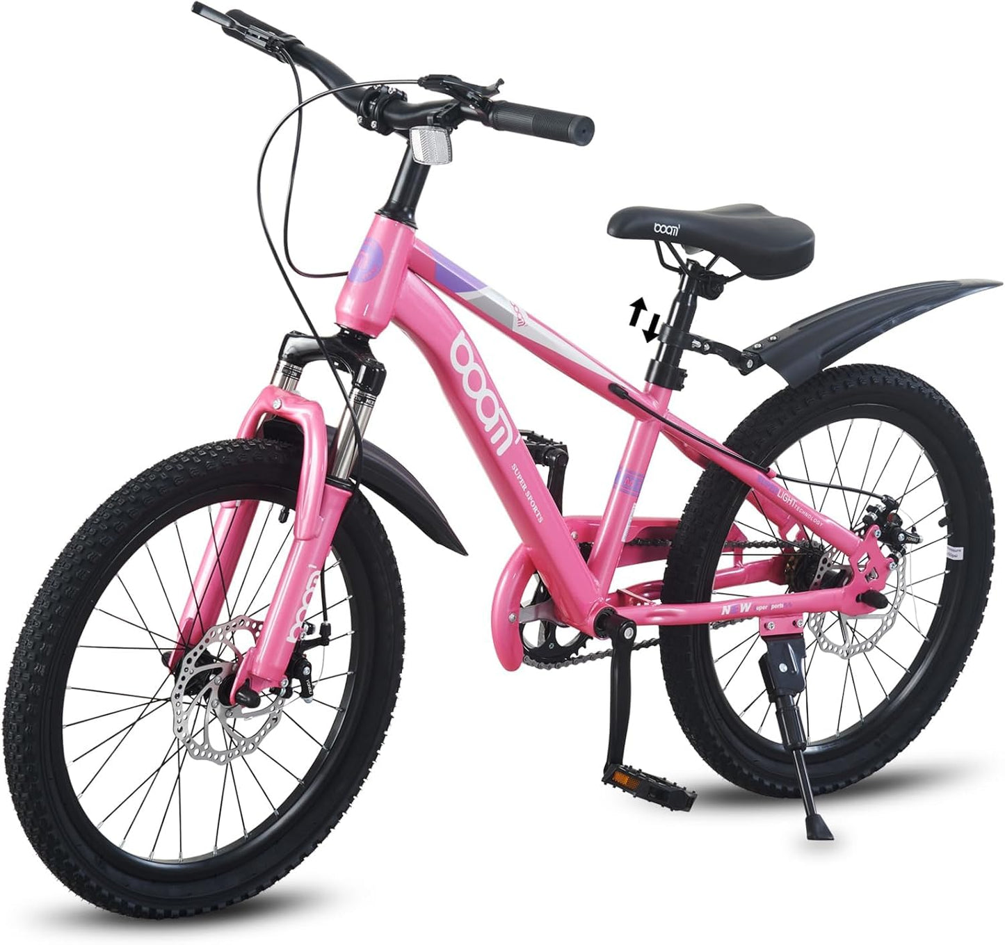 LSBIKE Kids Mountain Bike with Front Suspension & Disc Brakes — 18"/20"/22" | Ages 5-13