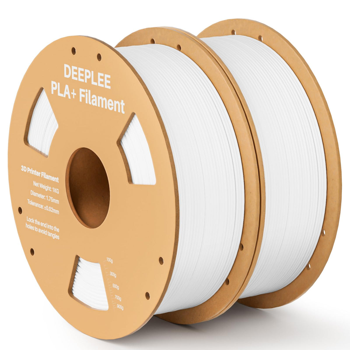 DEEPLEE PLA Plus 1.75mm Filament White 1kg