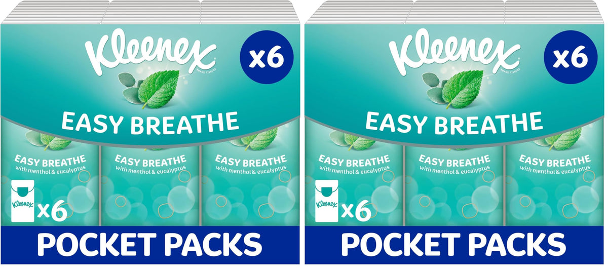 Kleenex Balsam Travel Tissues - Multipack 8 Tissue Packs