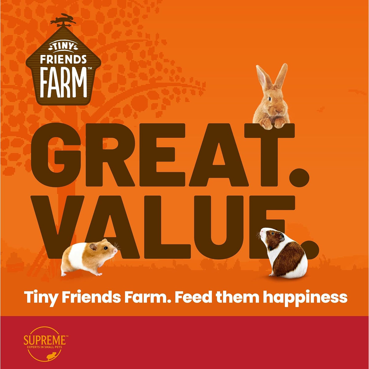 Supreme Petfoods Tiny Friends Farm Harry Hamster Fruity Nutty Mix 700g