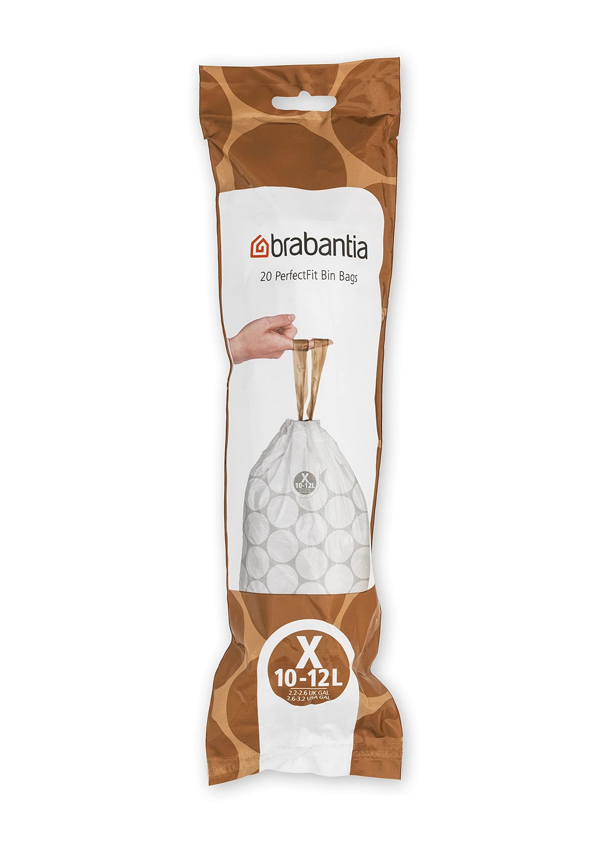 Brabantia Heavy Duty Perfect Fit Bin Liners (5 Packs of 20) 10-12 Litre