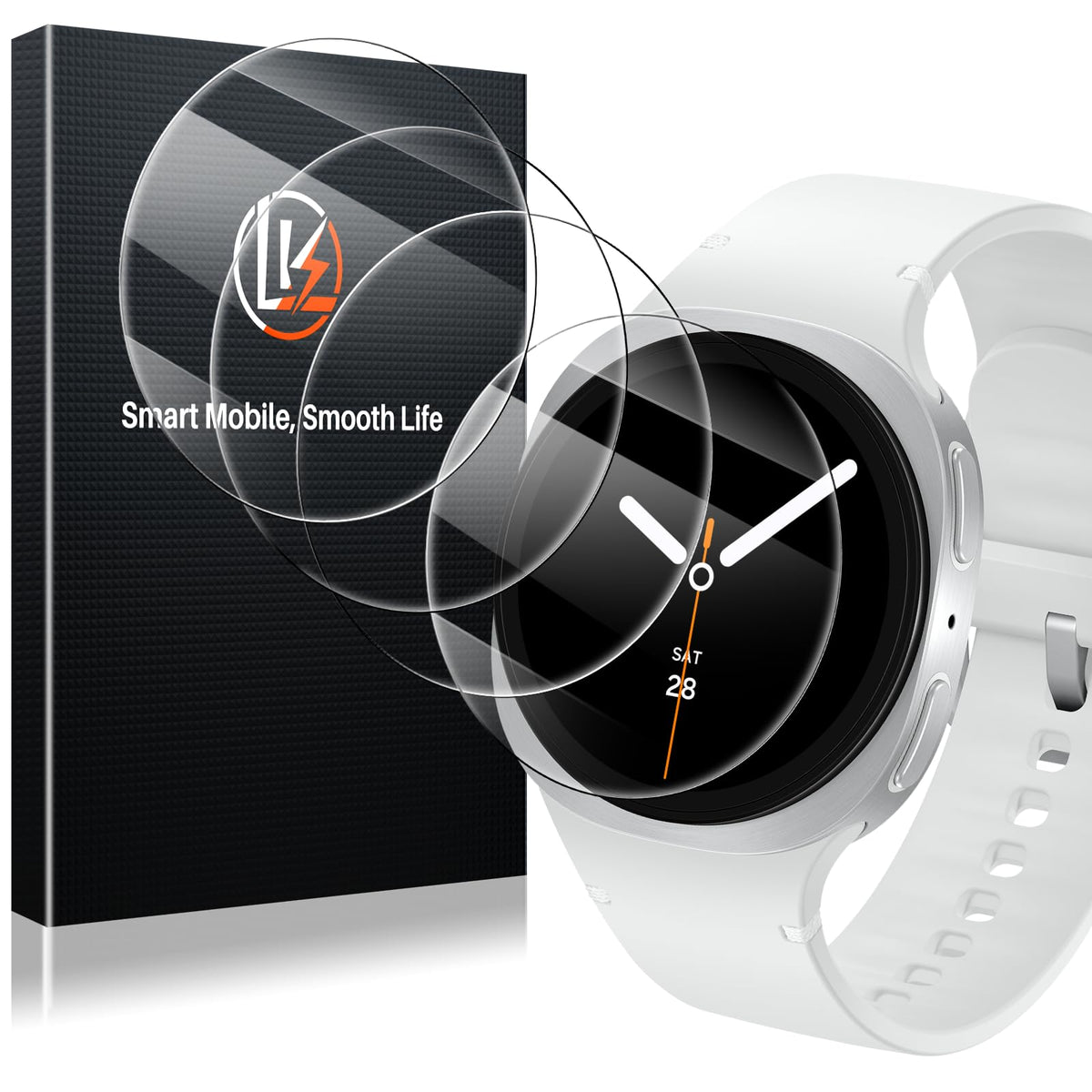 LK 6 Pack for Apple Watch Series 12/11/10 42mm Screen Protector