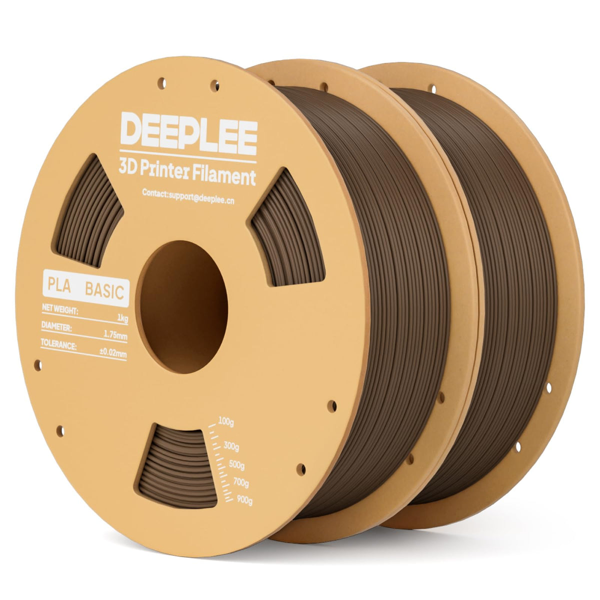 DEEPLEE PLA Filament 1.75mm, Basic 3D Filaments Beige 1kg