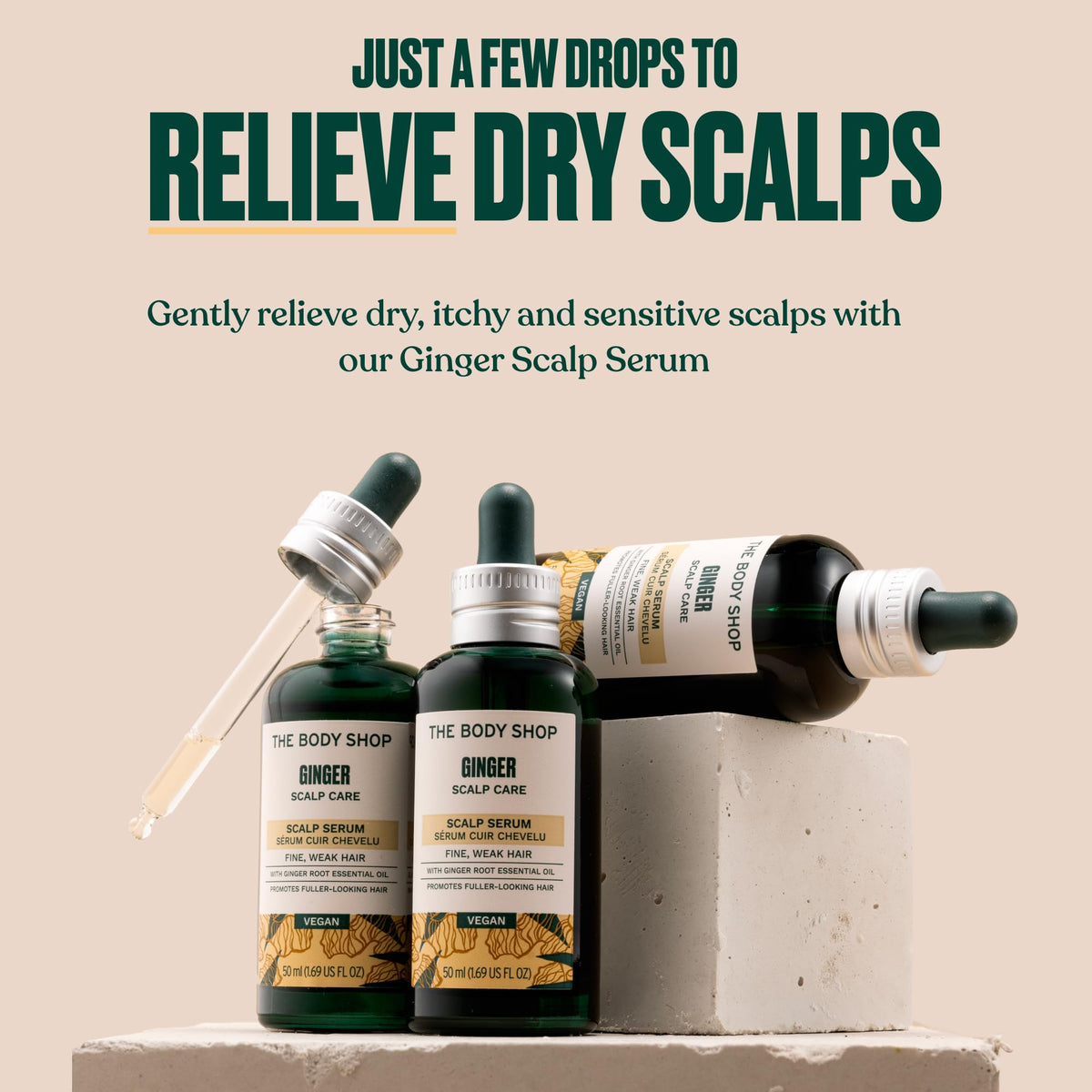 The Body Shop Ginger Scalp Care Conditioner (1x 250ml), Conditioner for Dry, Flaky Scalp, Helps Seal Hair Strands & Reduce Friction, Use After Shampoo, Vegan Haircare