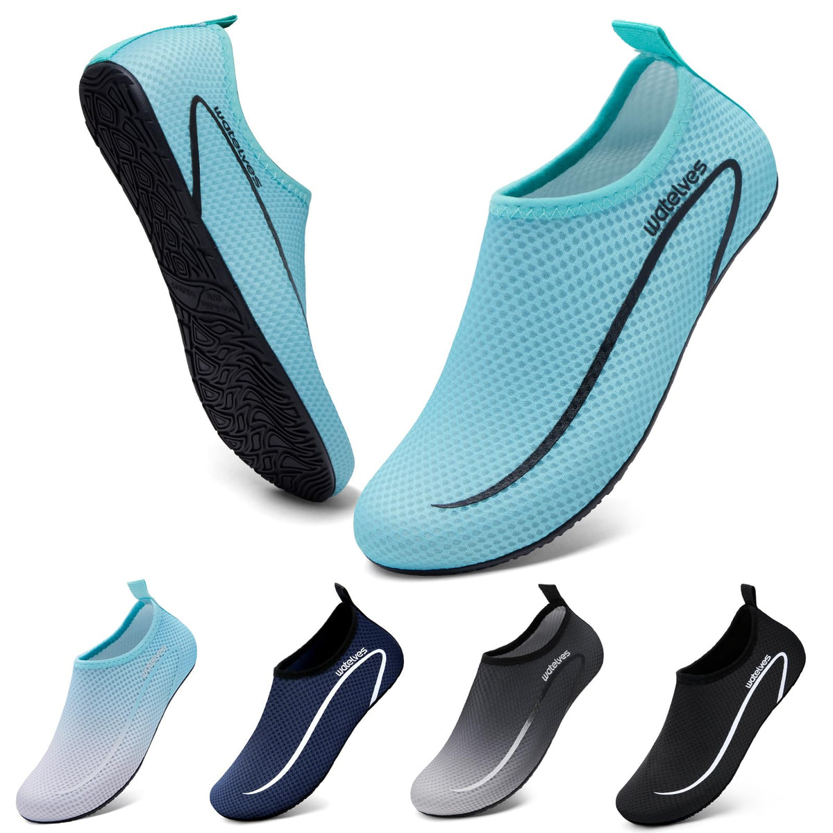 Swim Water Shoes Aqua Socks Barefoot for Sea Beach Swimming Shoes Pool Ladies Women Mens