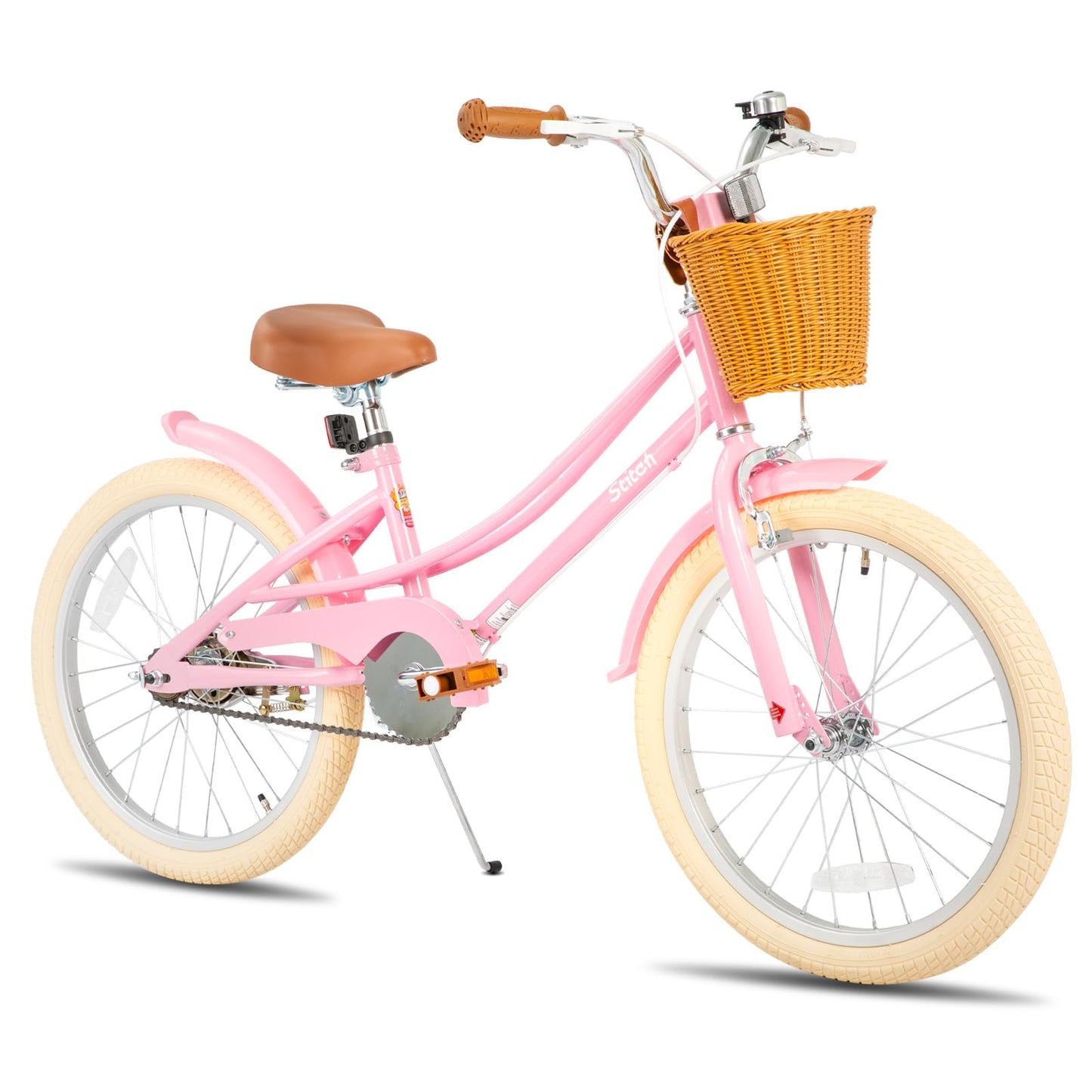 STITCH 12/14/16/20 inch Kids Bike for 3-11 years Girls, 12/14/16 Girls Bike with Training Wheels & Basket, 20 inch with kickstand