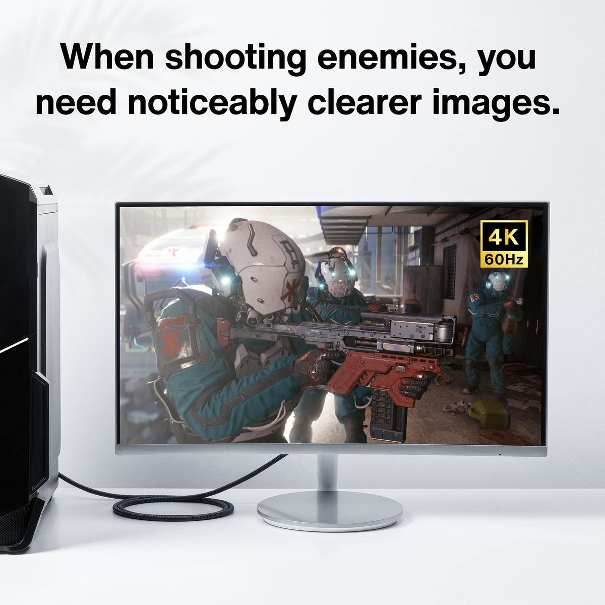 IVANKY VESA Certified DisplayPort Cable 2m DP to DP 4K@60Hz Gaming Monitor