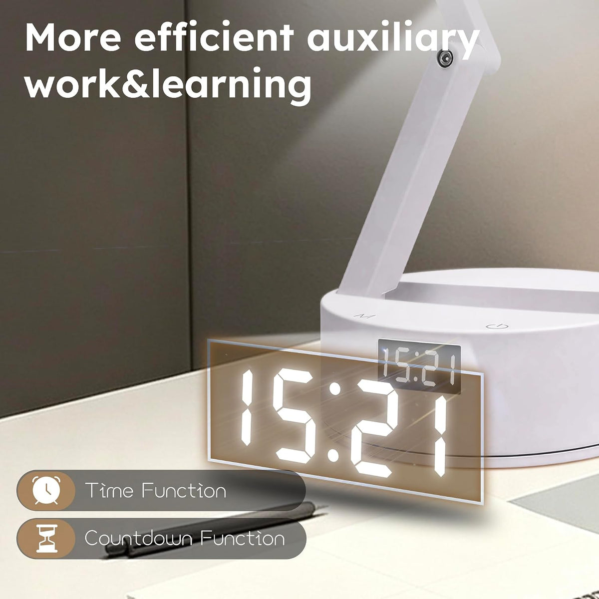 Small LED Rechargeable Portable Foldable Cordless Desk Table Lamp
