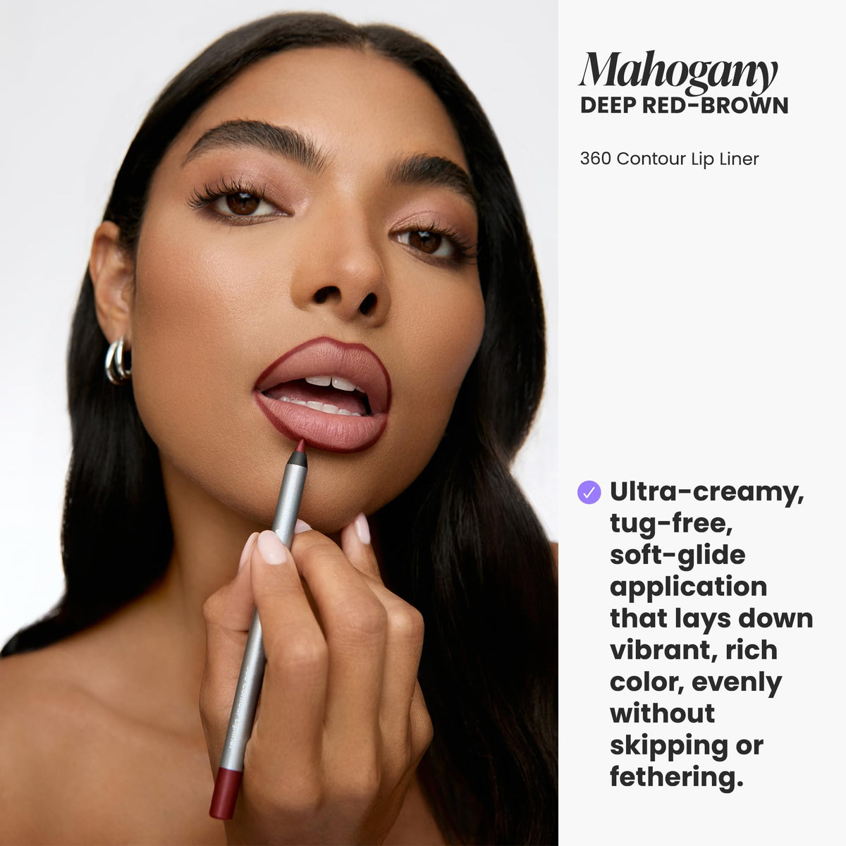 Wonderskin Lip Liner Pencil - 360 Contour Lipliner, Long Lasting, Sharpenable, Waterproof and Transfer-Proof Nude Lip Liner Pencil (Blush)