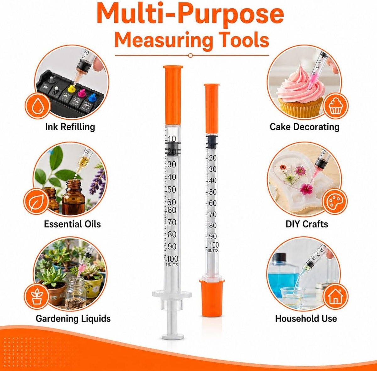 10 Pack 1ml Plastic Dispensing & Measuring Tools, Individually Wrapped, Precision Liquid Dispensing Tools Multipurpose Use for Lab, Pet Feeding, Perfume, Crafting & DIY