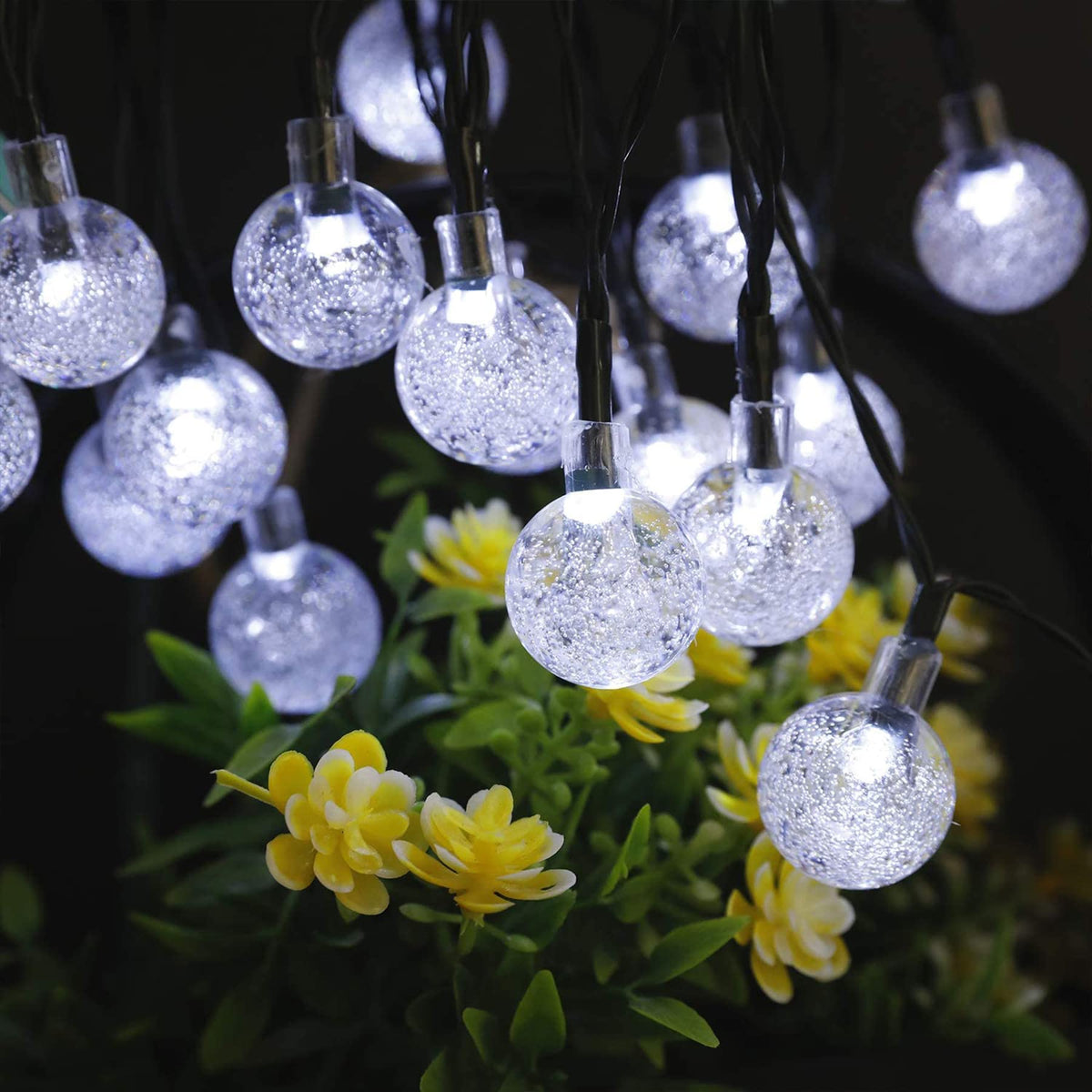Lezonic Solar String Lights Outdoor, 50LED 7M/23Ft Solar Fairy Lights
