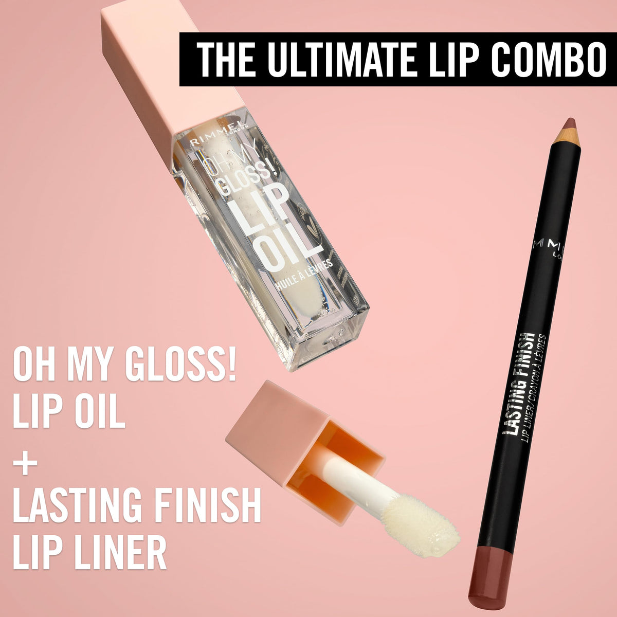 Rimmel Lasting Finish 8HR Lip Liner, Peach Me, Highly Pigmented Formula, Long-Wearing Creamy Colour, Precise Application and Seamless Blend, For Big & Plump Lips, Vegan & Cruelty Free, 1.2g