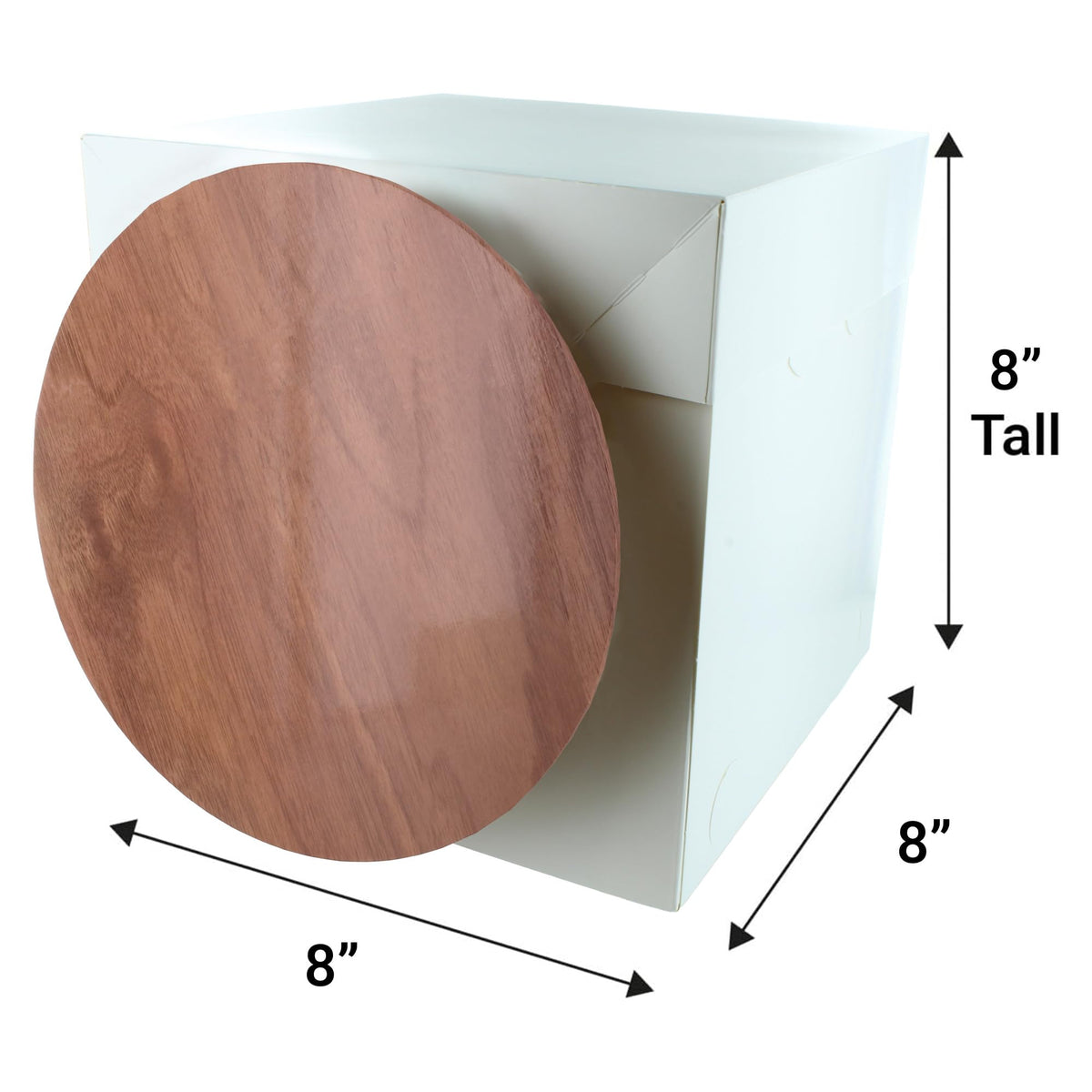 Culpitt 8" (20cm) Marble Print Masonite Board & Extra Tall Box Set