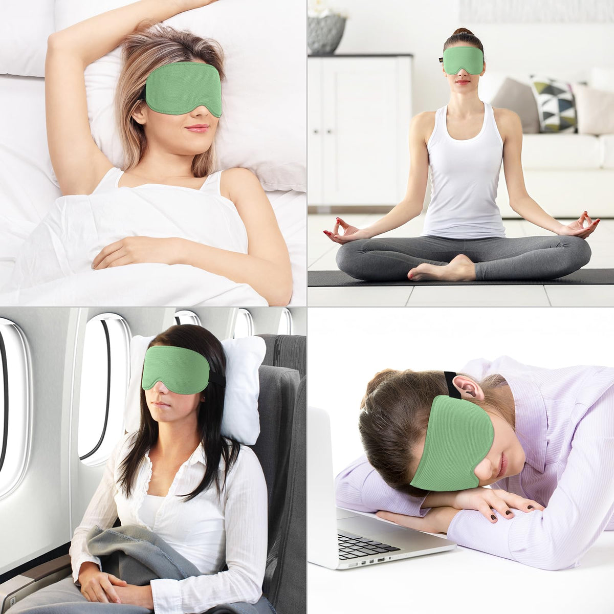 Gritin 100% Blackout Sleep Mask for Women & Men-Zero Eye Pressure Eye Mask