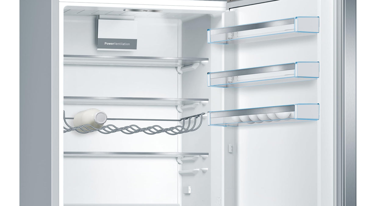 Bosch Series 2 KGN27NLEAG Fridge Freezer, NoFrost, Stainless Steel