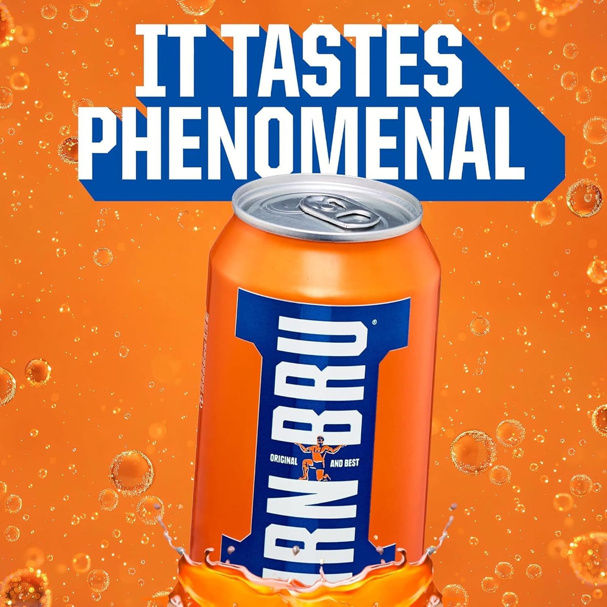 IRN-BRU Carbonated Soft Drink, 24 Pack, 330ml Cans