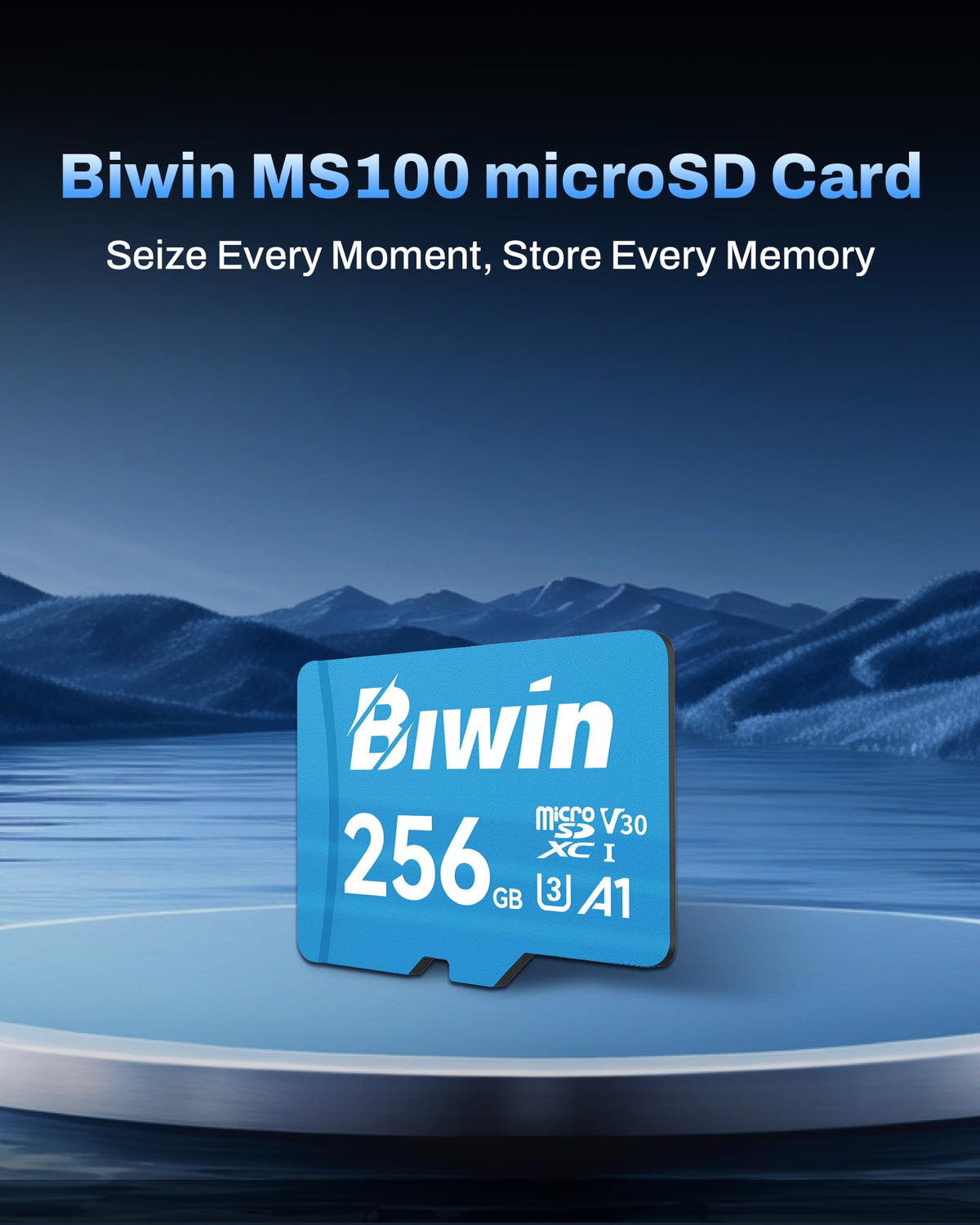 Biwin MS100 Micro SDXC Card 32GB, MicroSD UHS-I Memory Card, A1, V10, U1 Class 10, Up to 100 MB/s Read Speeds for Smartphones, Tablets, Home Security Camera and Dash Cams