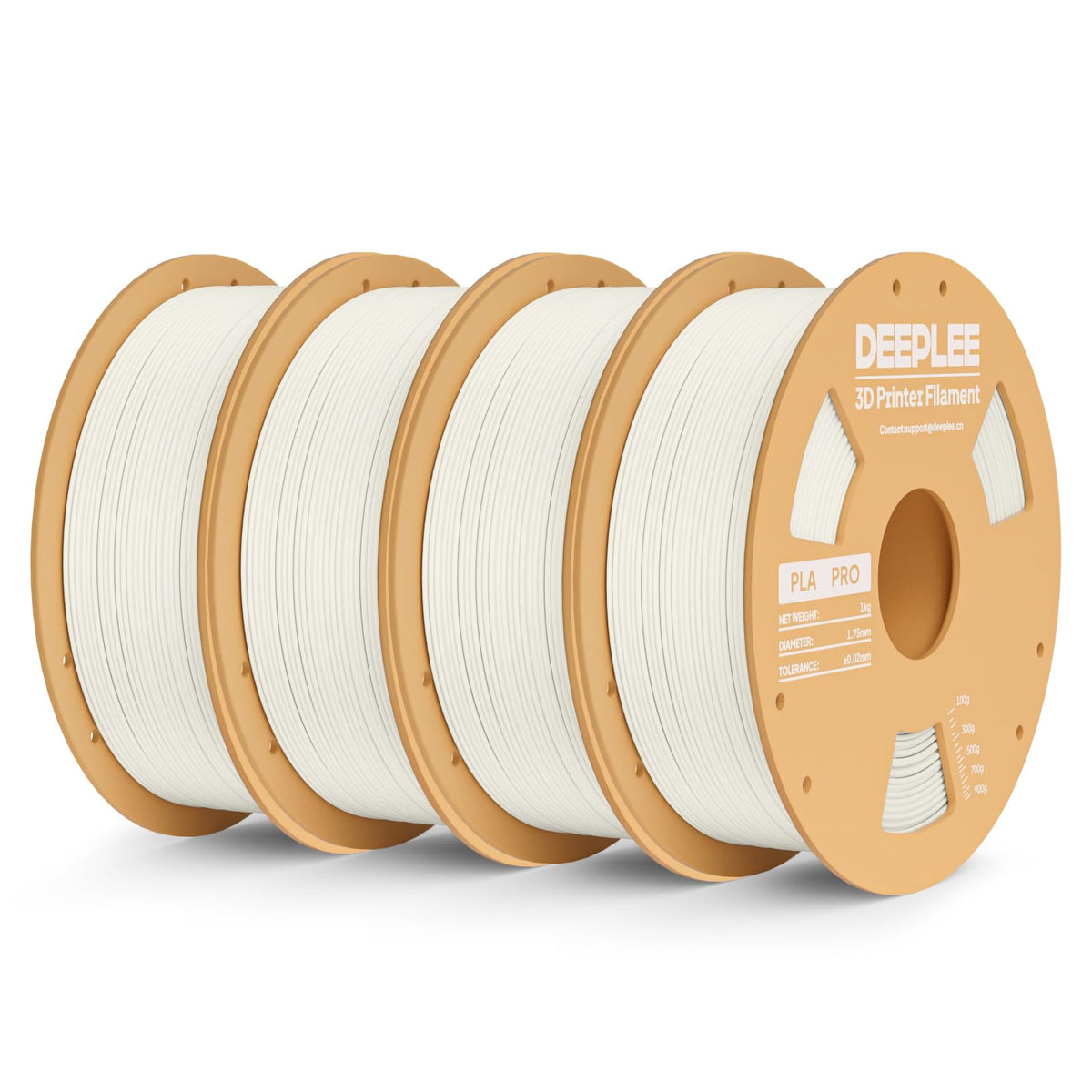DEEPLEE PLA Filament 1.75mm PLA Pro White*1