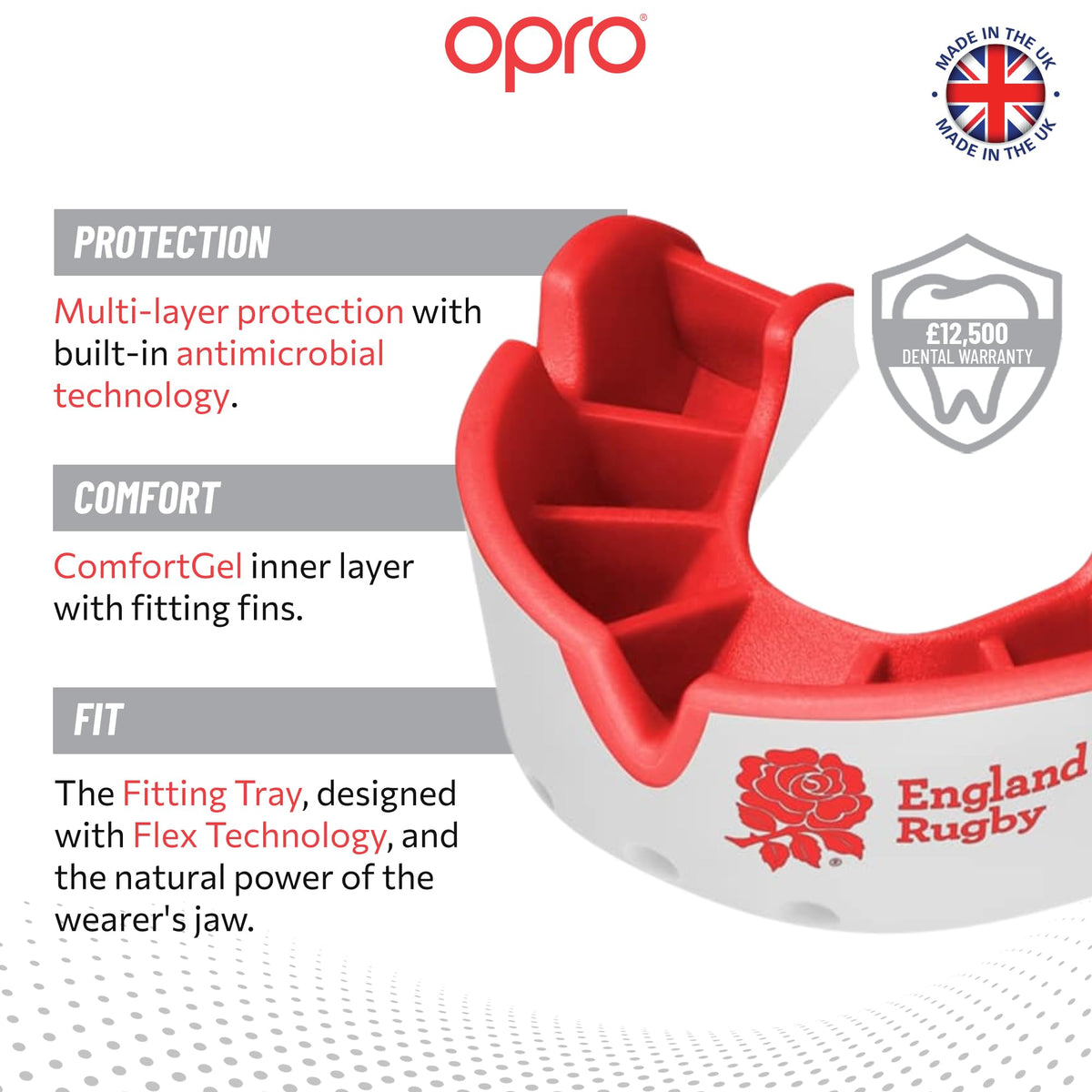 OPRO Silver Level Mouthguard Essential Fit – Gum Shield Adult and Kids – OPRO Mouth Guard Boxing and MMA, Easy Self-Fit Gum Shield Rugby and Hockey – Superior Protection with Dental Warranty
