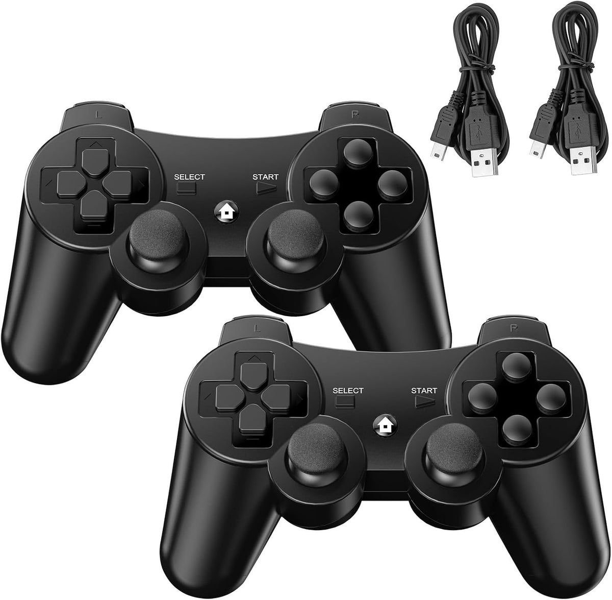 Controller for PS-3, Pack of 2 Wireless Controller