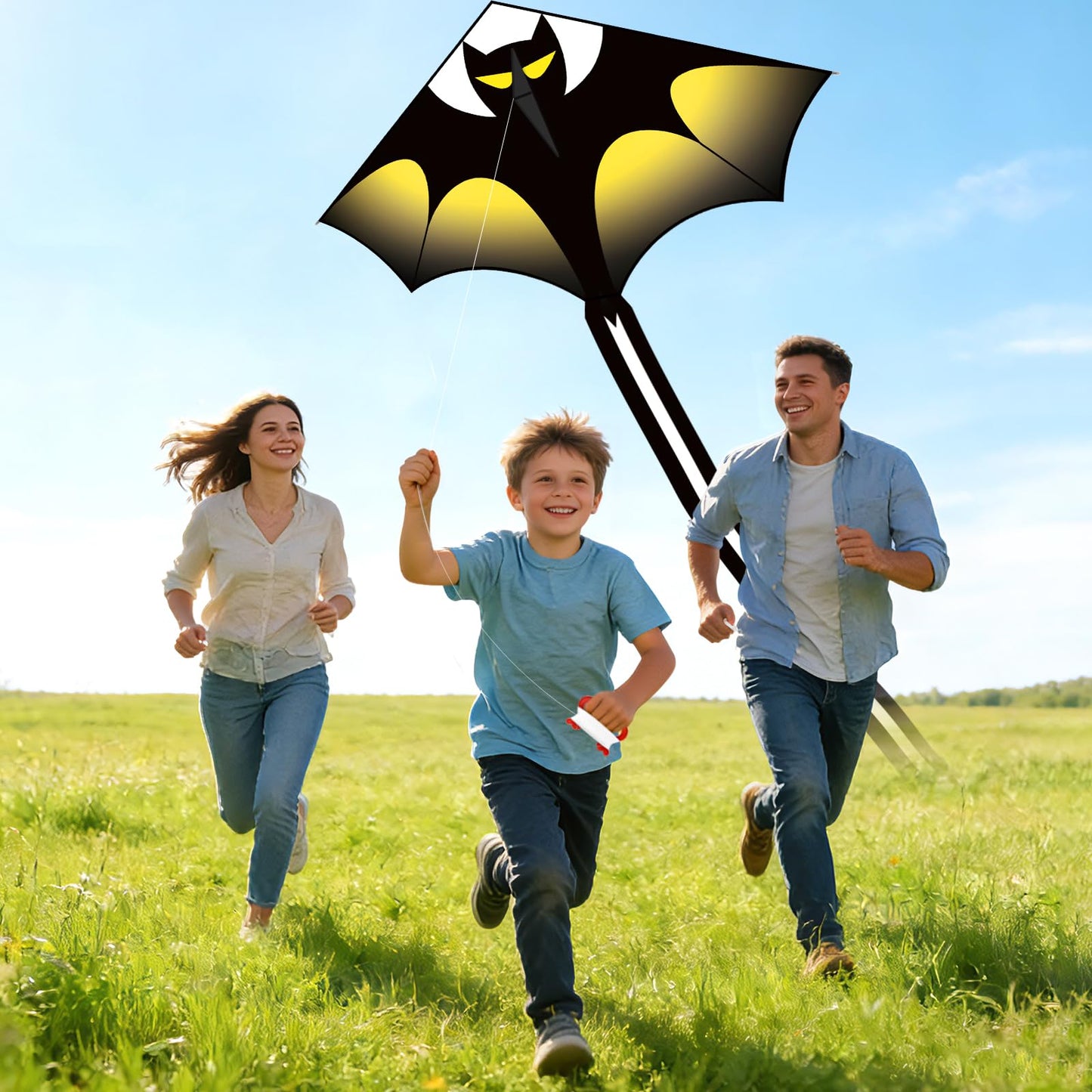 YongnKids Huge Kite Kids Easy to Fly for Ages 4-8 Children and Adults|Beginners, with 328ft String & Spool, Gift Packaging, Outdoor Games Flying Toys