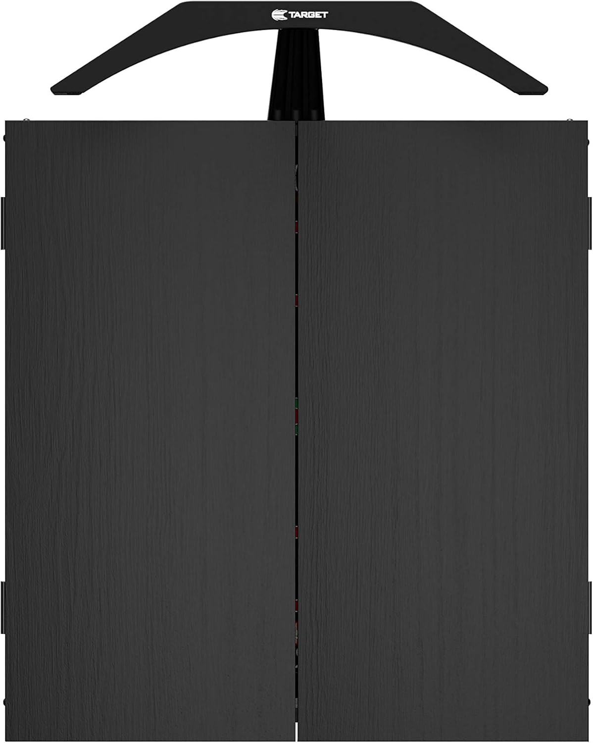 Target Darts Arc Dartboard Lighting System Home Cabinet Set - Includes World Champions Dartboard and 2 Sets of Darts, Black