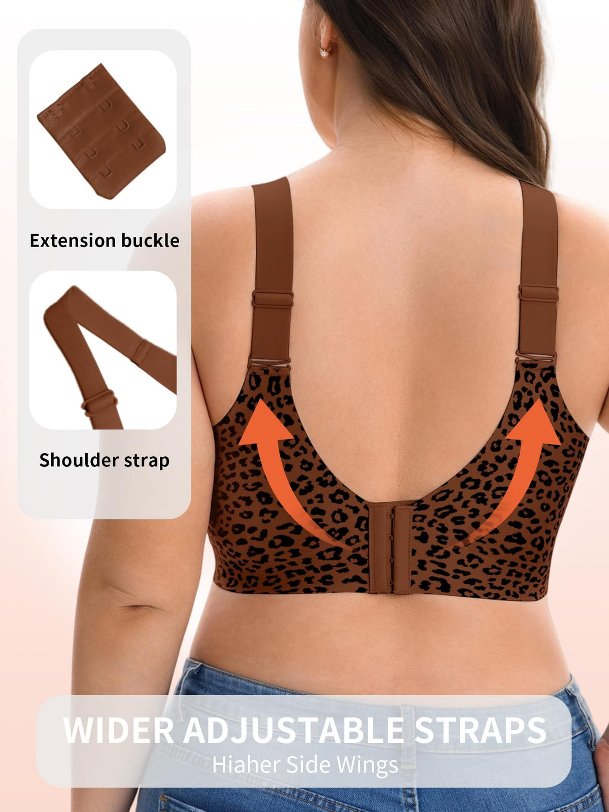 HOWIN Jelly Bras for Women Non Wired Seamless Gel Plus Size Push Up Bras