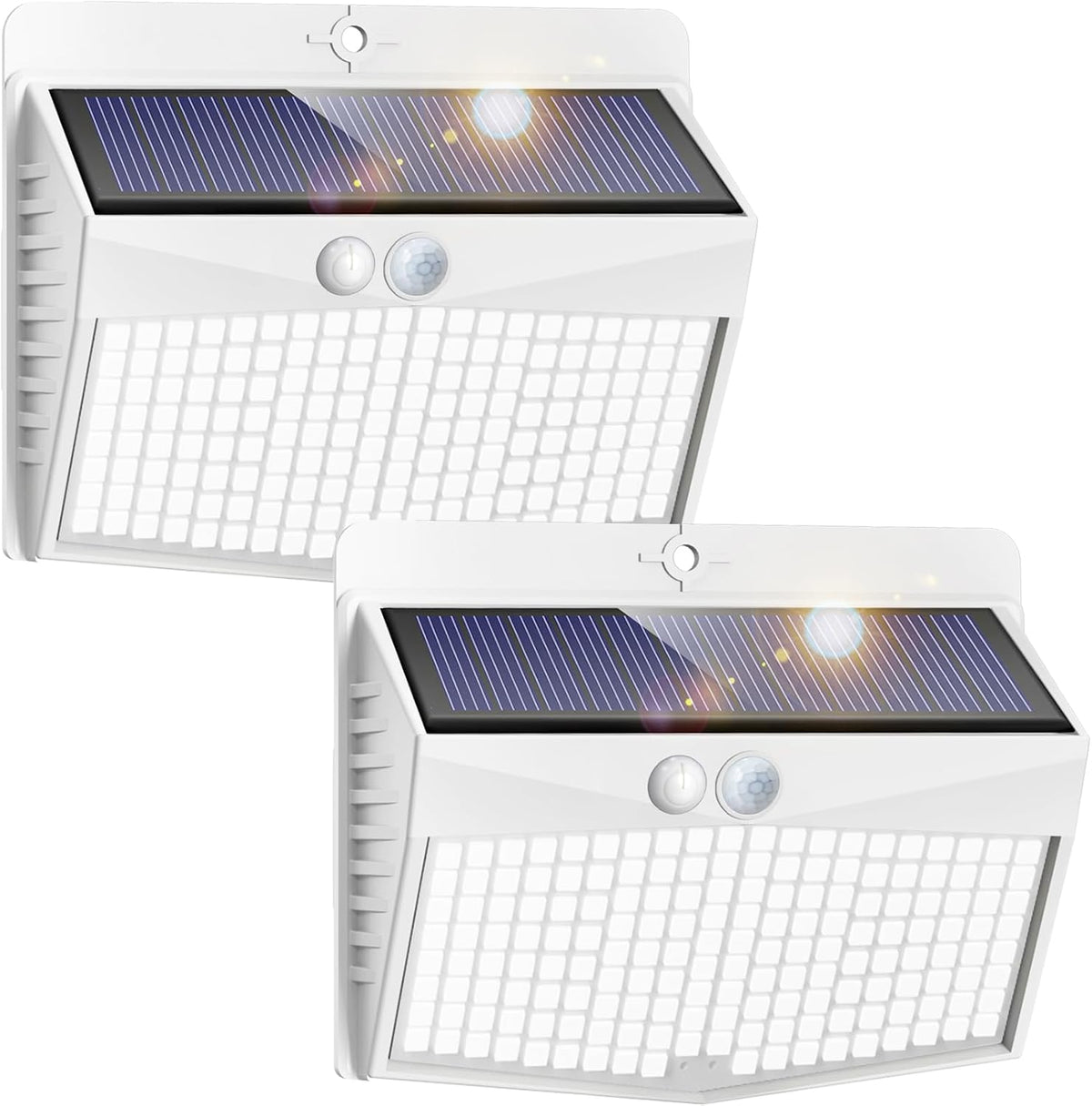 Peasur Solar Security Light Outdoor Motion Sensor, 168 LED Waterproof Solar Wall Light with 3 Modes, PIR Outdoor Sensor Light for Fence, Front Door, Garden, Garage, 1 Pack